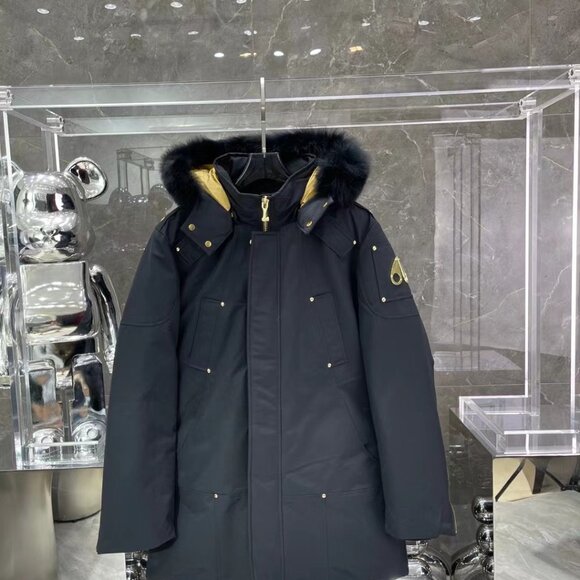Moose Knuckles Men's Black Saint Ulric Jas Zwart Coat Jacket